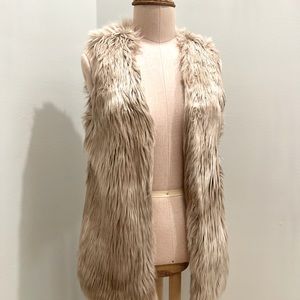 Dylan Los Angeles Faux Fur Open Front Vest